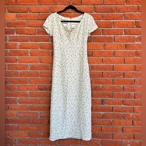 Cottagecore floral maxi sundress